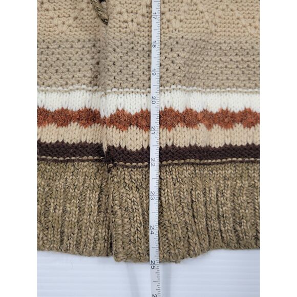 BKE Buckle Sleeveless Sweater Cardigan Faux Fur‎ Collar Womens Large Wool Blend - Picture 8 of 10